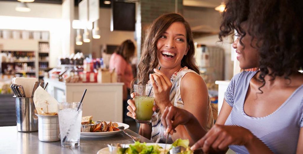 Should Your Restaurant Follow Diet Trends? female diners chatting